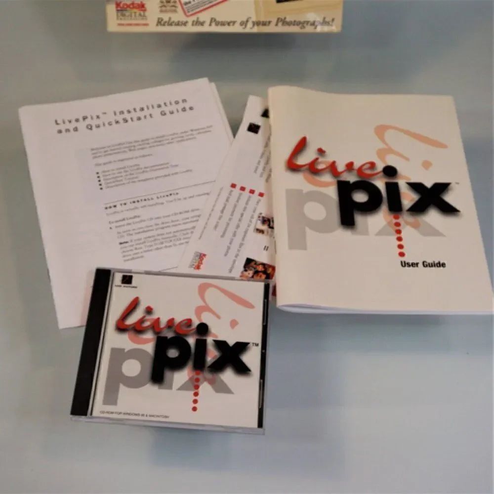 Live Pix Windows 1997 CD ROM With User Guide And Installation - Picture 9 of 9